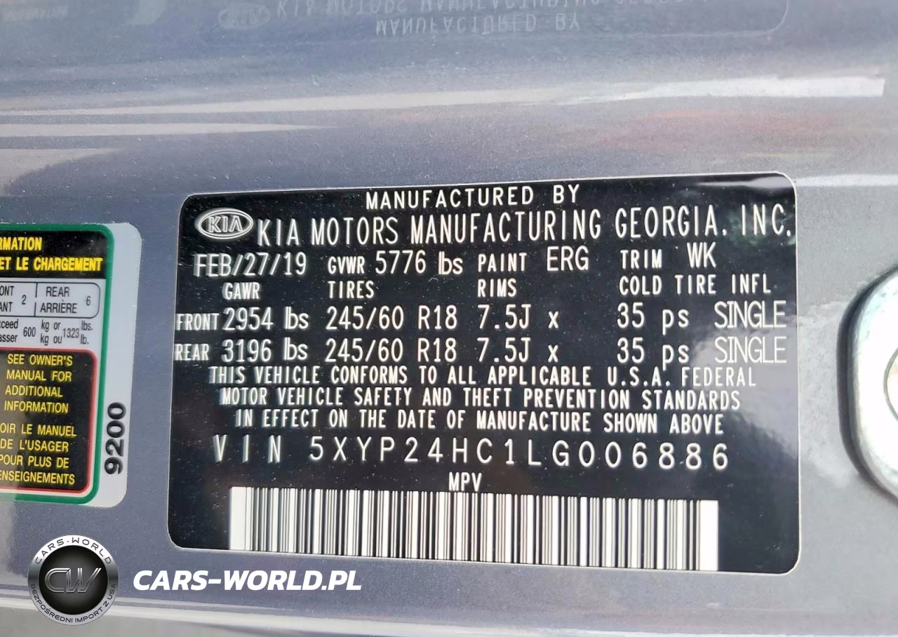 2020 Kia Telluride Lx VIN:5XYP24HC1LG006886 - 13