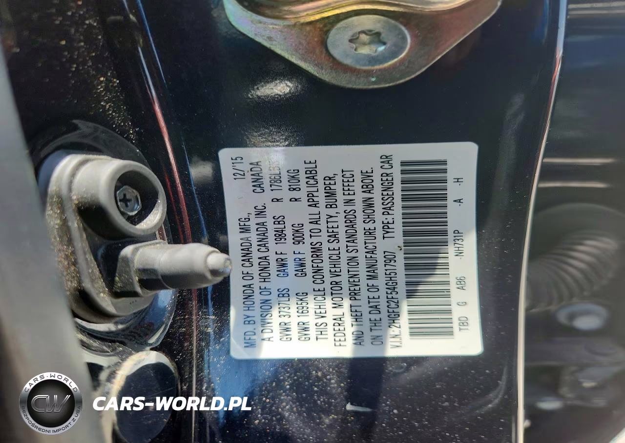 2016 Honda Civic Lx VIN:2HGFC2F54GH517907 - 13