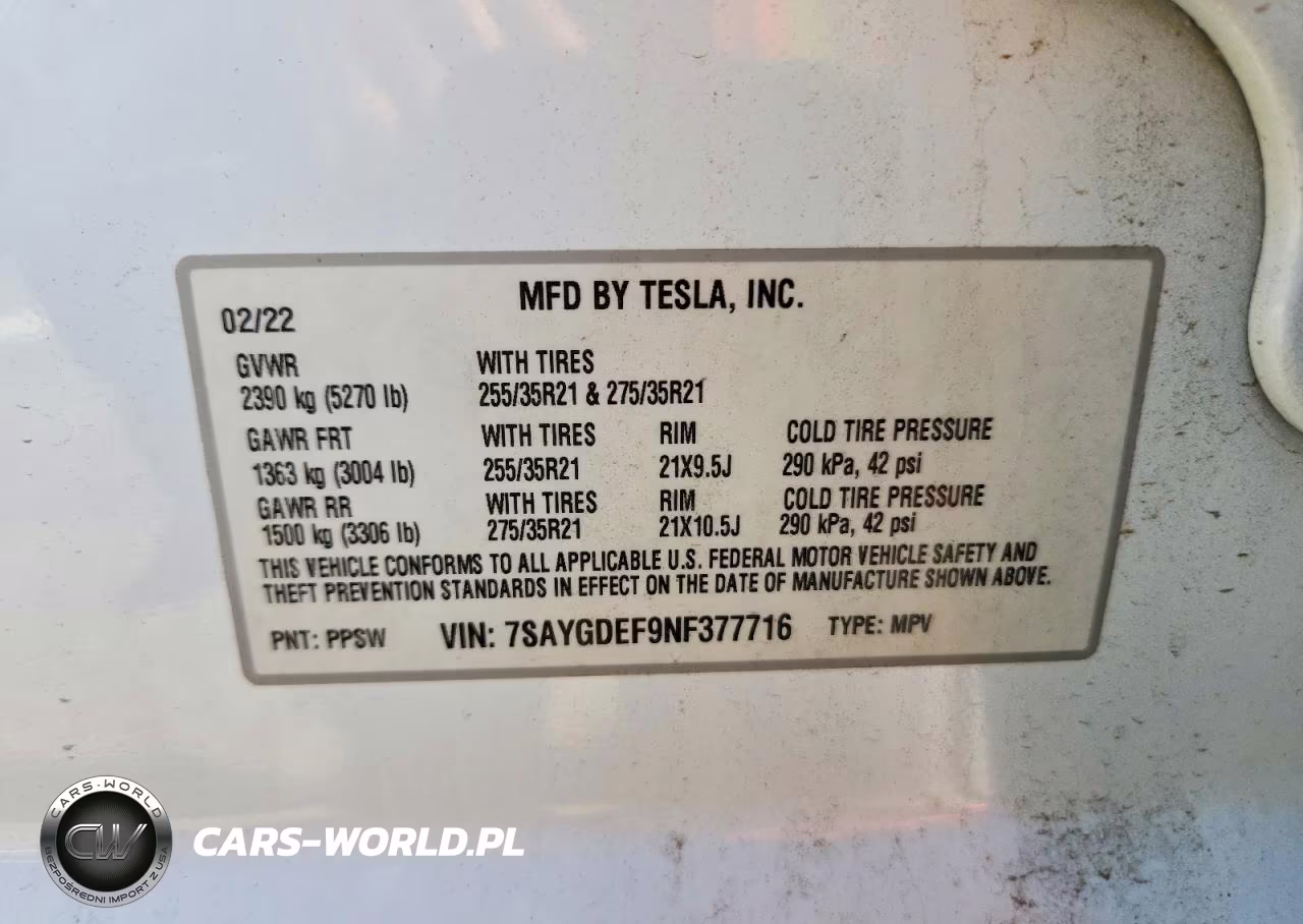 2022 Tesla Model Y VIN:7SAYGDEF9NF377716 - 12