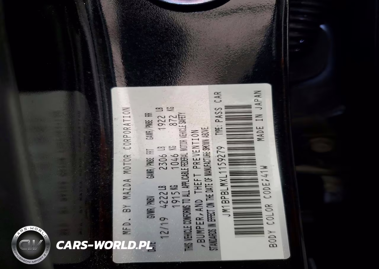 2020 Mazda 3 VIN:JM1BPBLMXL1159279 - 12