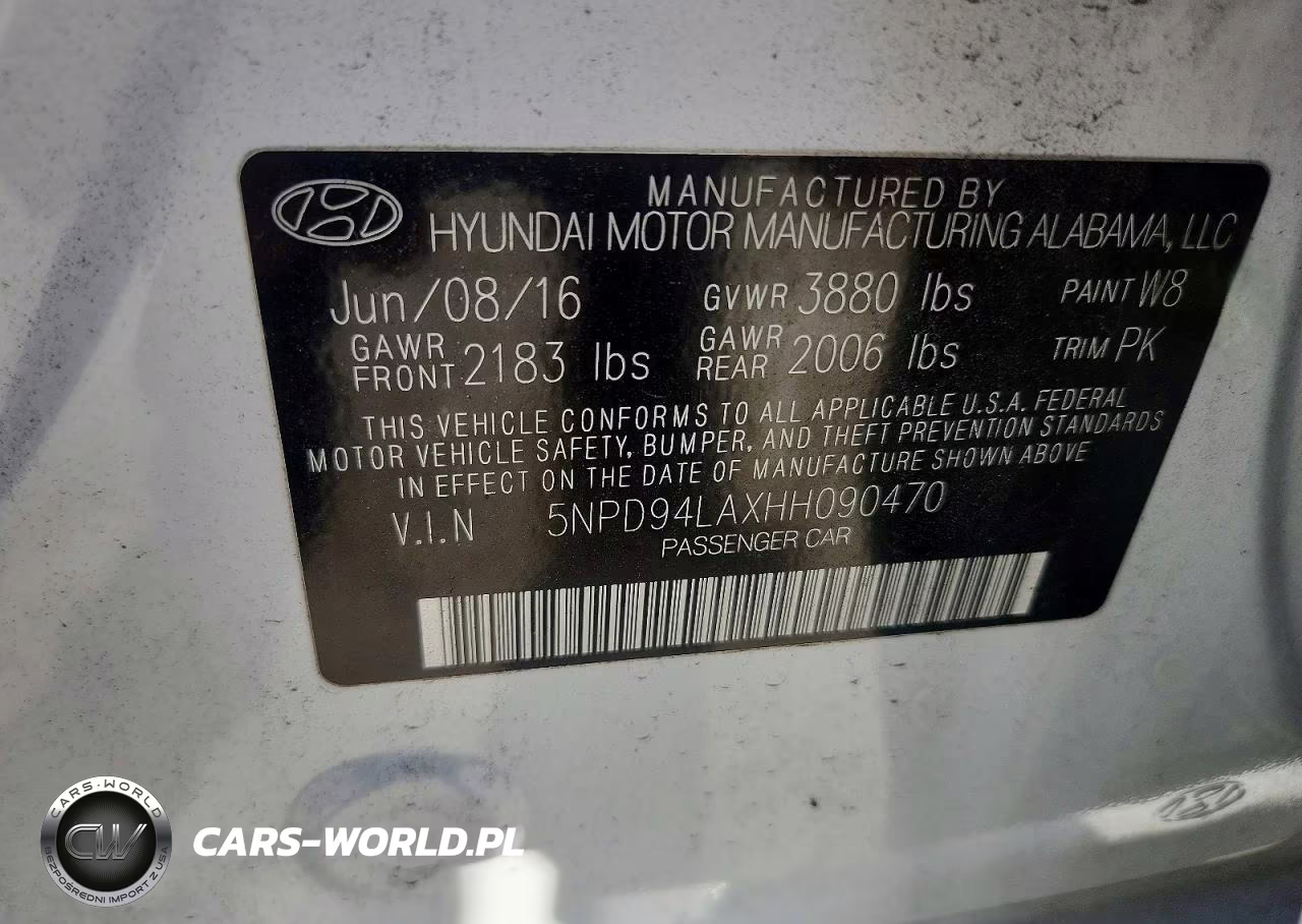 2017 Hyundai Elantra Eco VIN:5NPD94LAXHH090470 - 13