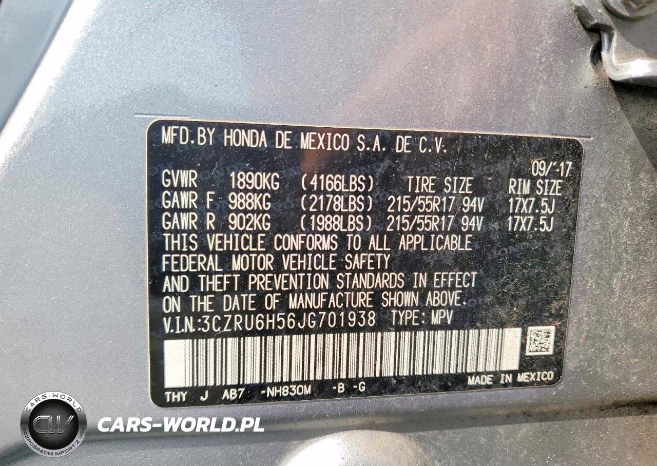2018 Honda Hr-V Ex VIN:3CZRU6H56JG701938 - 13