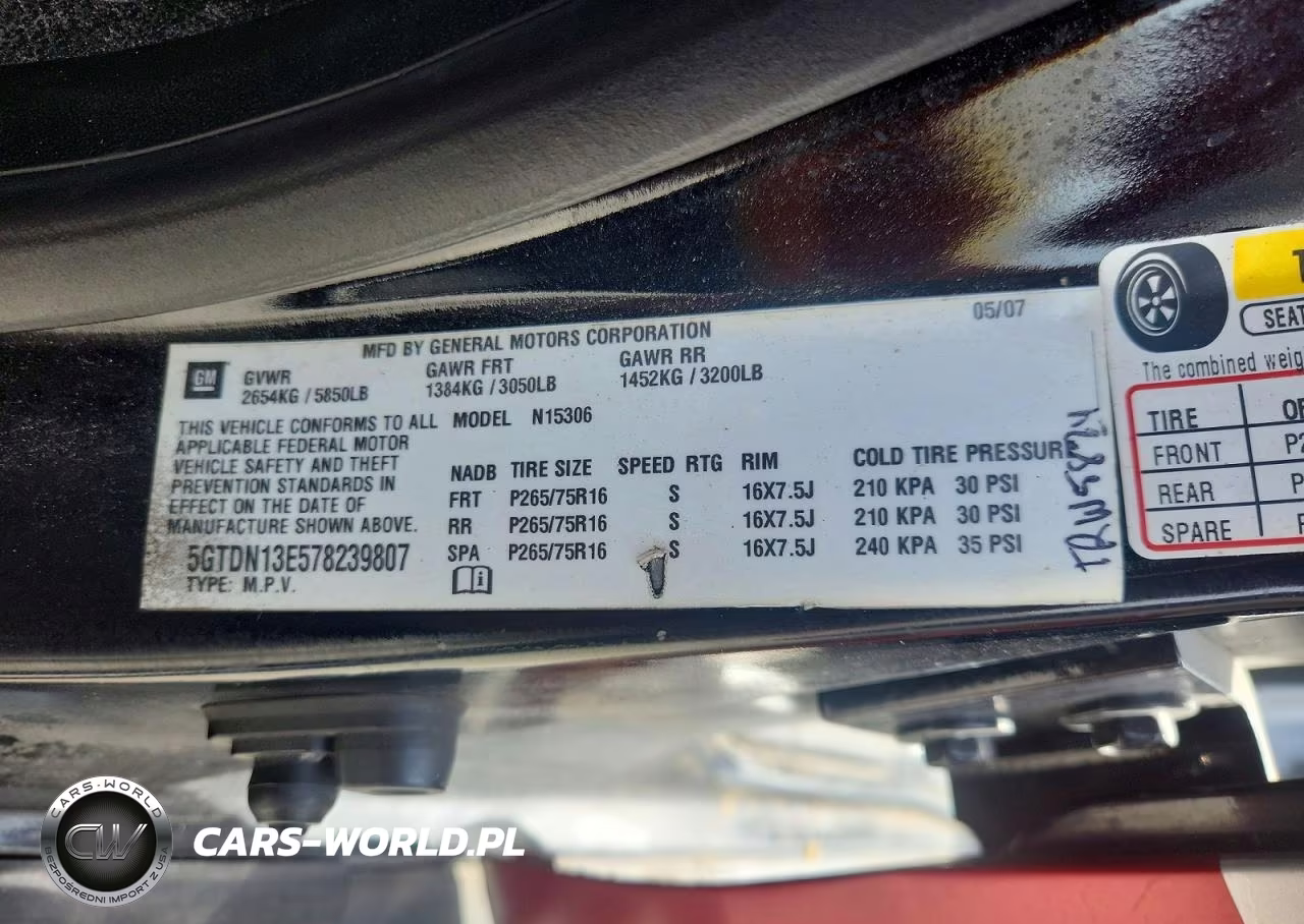 2007 Hummer H3 VIN:5GTDN13E578239807 - 13
