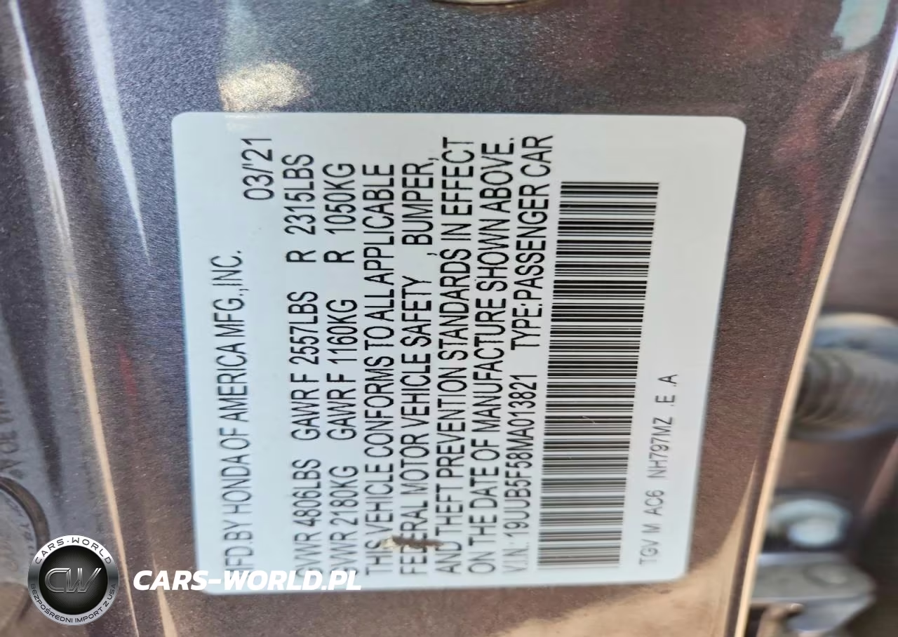 2021 Acura Tlx Tech A VIN:19UUB5F58MA013821 - 13