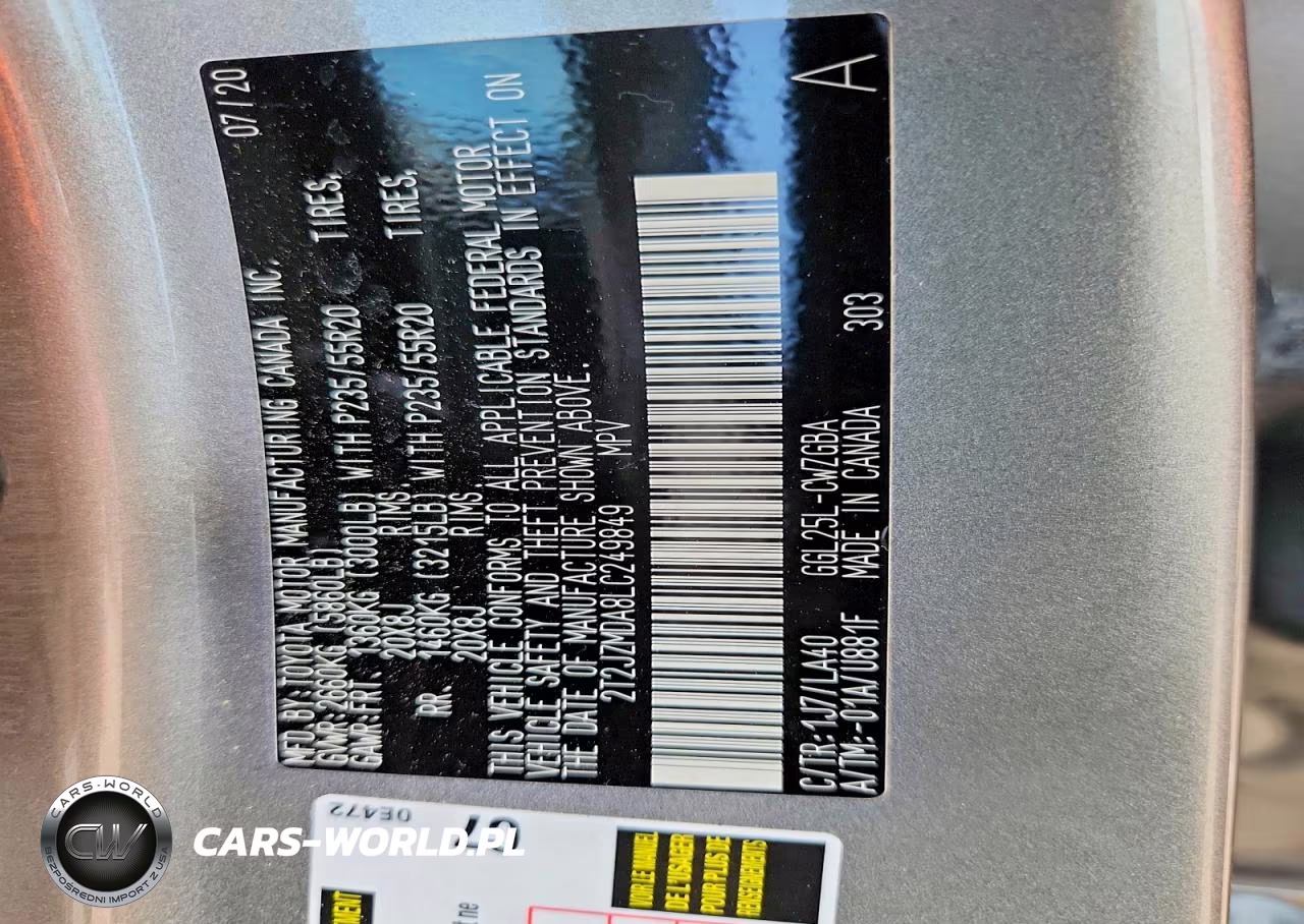 2020 Lexus Rx 350 VIN:2T2JZMDA8LC249849 - 12