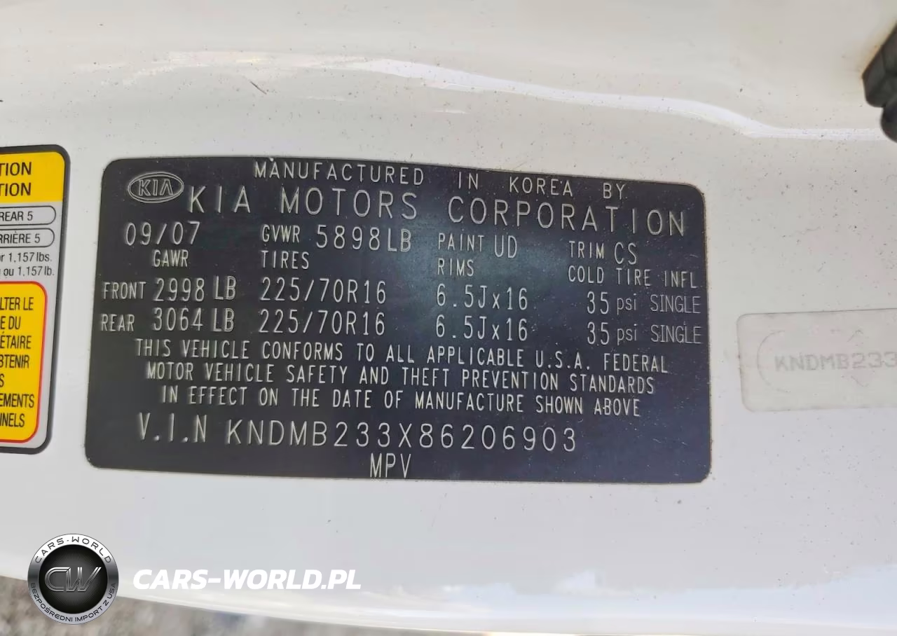 2008 Kia Sedona Lx VIN:KNDMB233X86206903 - 13