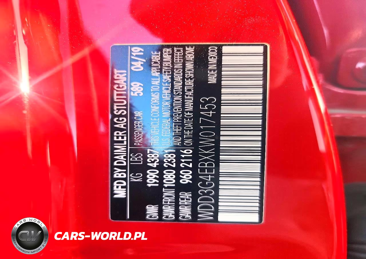 2019 Mercedes Benz A 220 VIN:WDD3G4EBXKW017453 - 13