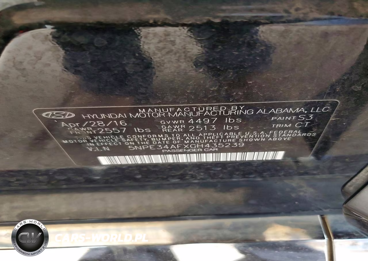 2016 Hyundai Sonata Sport VIN:5NPE34AFXGH435239 - 12