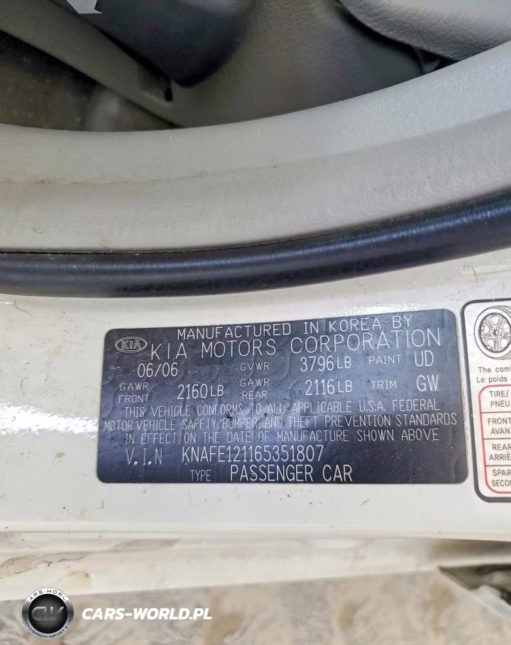 2006 Kia Spectra Ex VIN:KNAFE121165351807 - 12