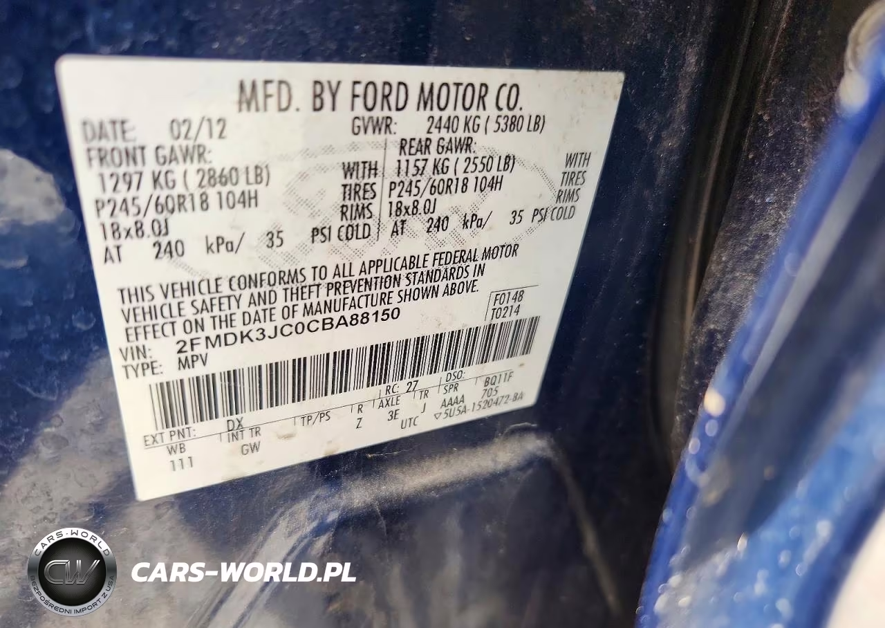 2012 Ford Edge Sel VIN:2FMDK3JC0CBA88150 - 13