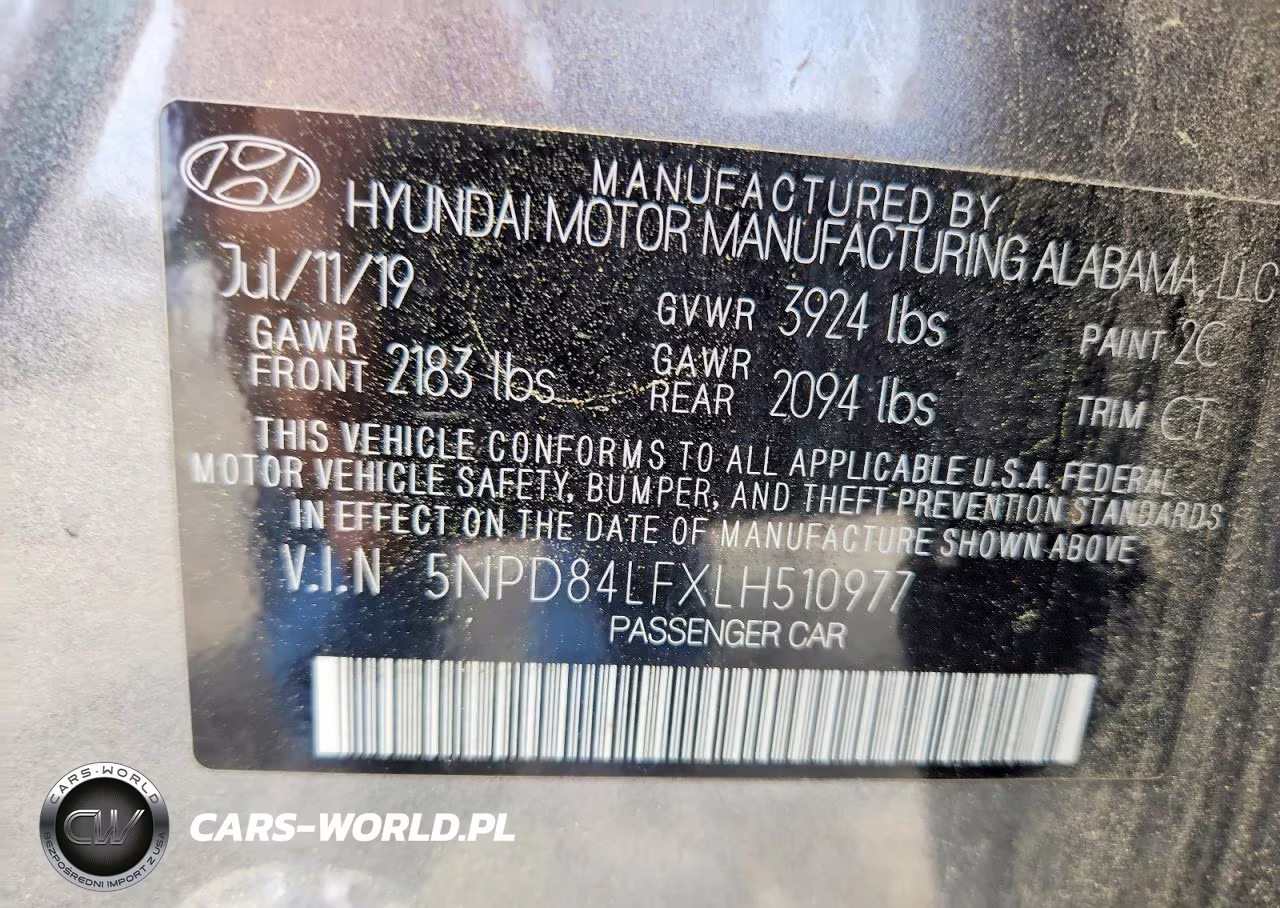 2020 Hyundai Elantra Sel VIN:5NPD84LFXLH510977 - 12