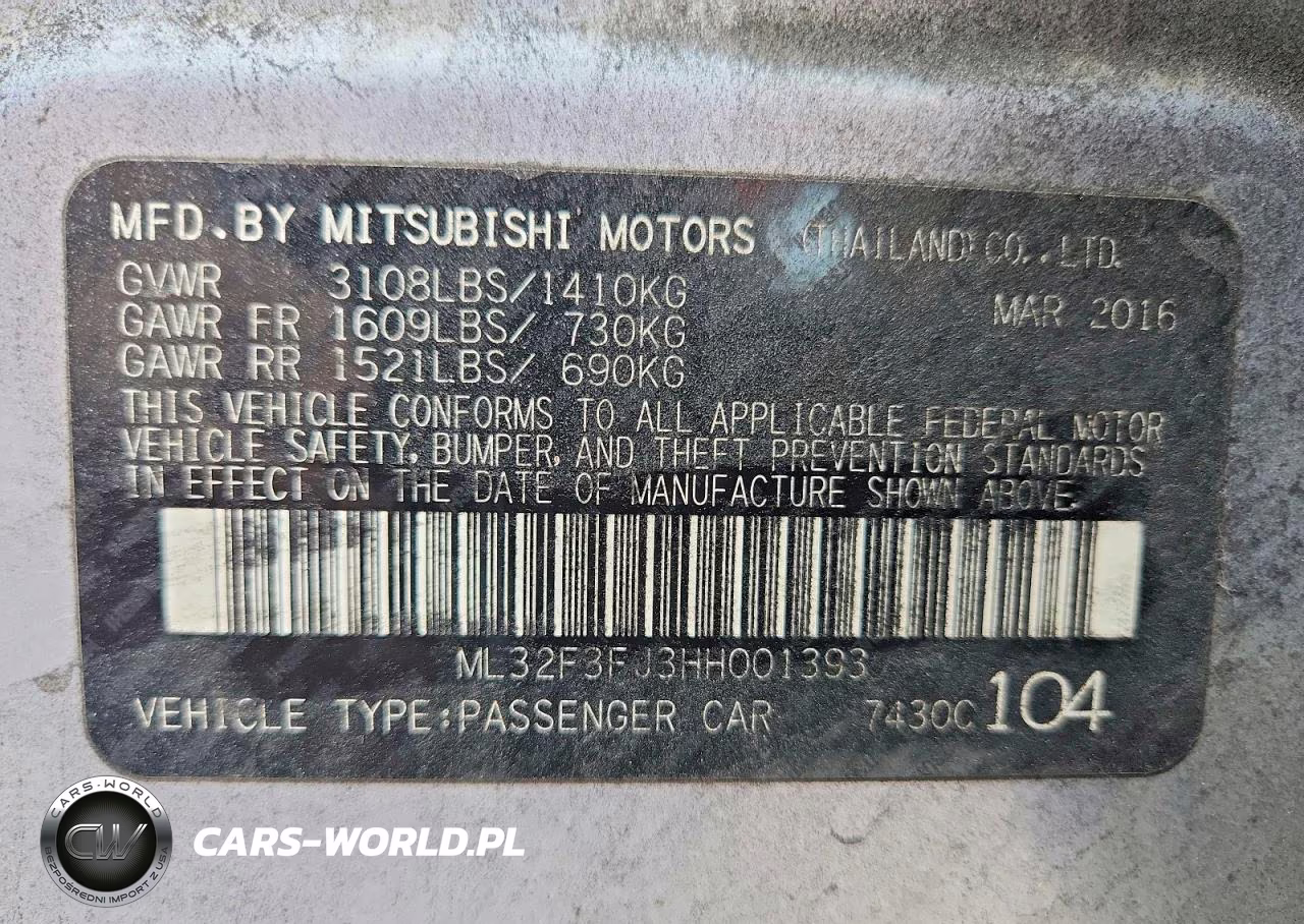 2017 Mitsubishi Mirage G4 Es VIN:ML32F3FJ3HH001393 - 12