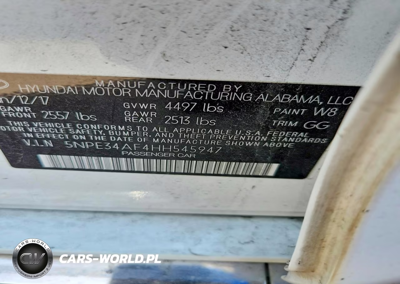 2017 Hyundai Sonata Limited VIN:5NPE34AF4HH545947 - 12