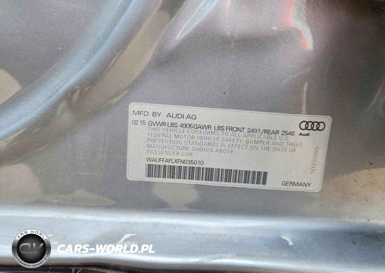 2015 Audi A4 Premium Plus VIN:WAUFFAFLXFN035010 - 12