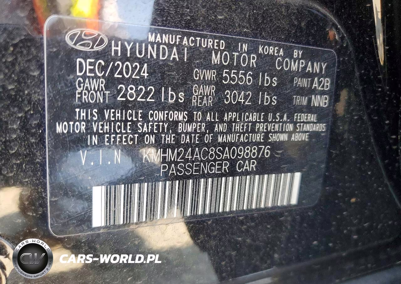 2025 Hyundai Ioniq 6 Se VIN:KMHM24AC8SA098876 - 13