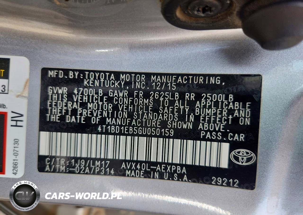 2016 Toyota Avalon Hybrid Limited VIN:4T1BD1EB5GU050159 - 12