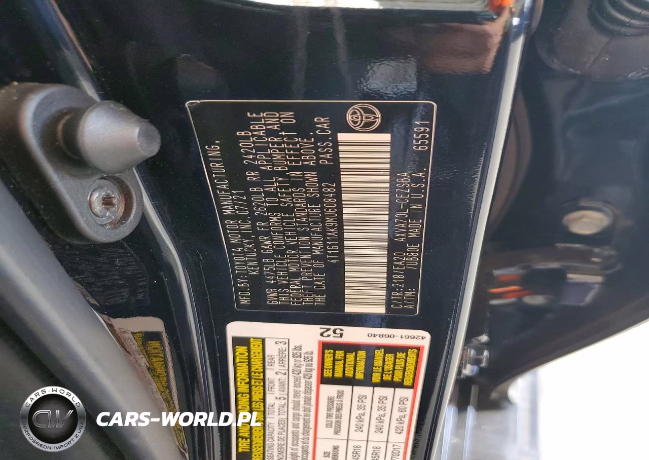 2021 Toyota Camry Se VIN:4T1G11AK9MU608482 - 12