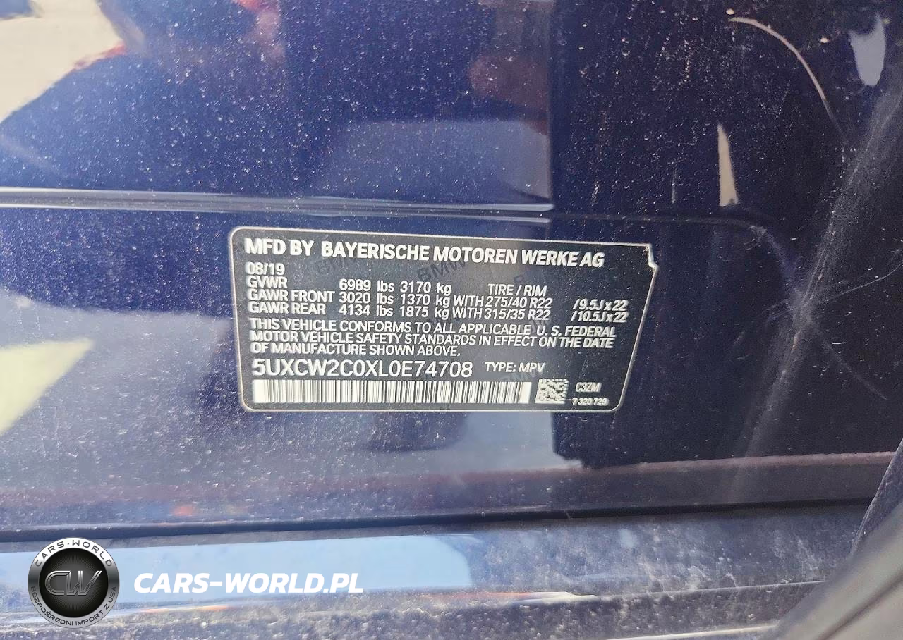 2020 BMW X7 xDrive40I VIN:5UXCW2C0XL0E74708 - 13