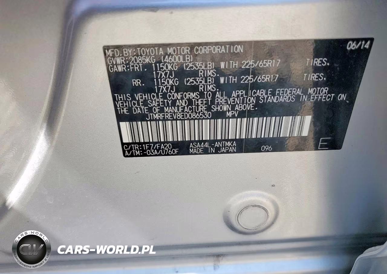 2014 Toyota Rav4 Xle VIN:JTMRFREV8ED086530 - 13