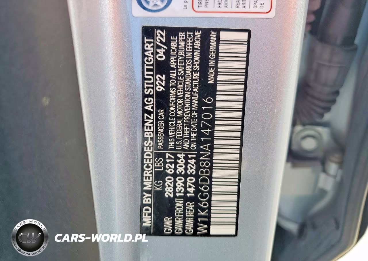 2022 Mercedes-Benz S 500 4Matic VIN:W1K6G6DB8NA147016 - 12