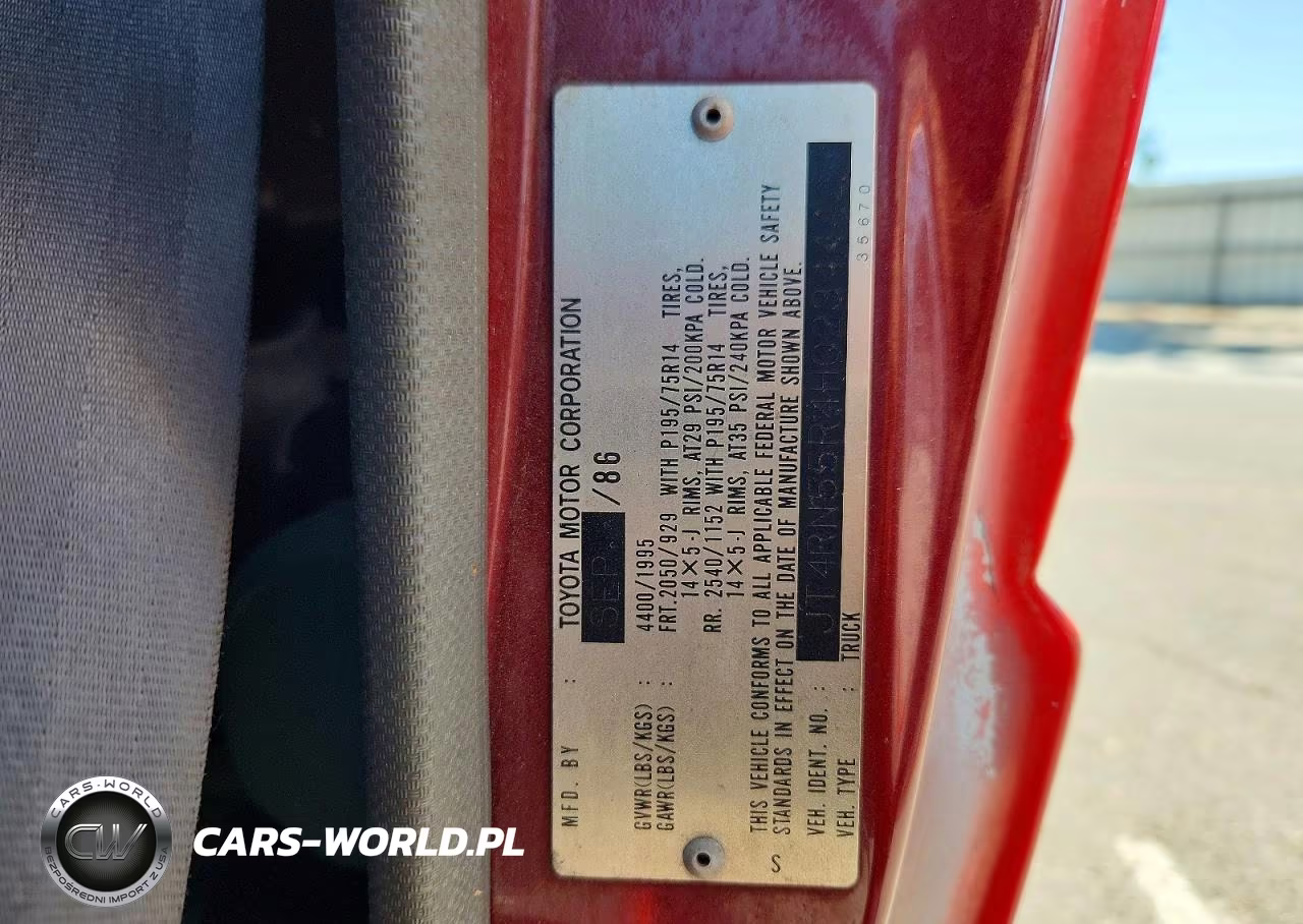 1987 Toyota Pickup 1-2 Ton Rn55 VIN:JT4RN55R4H0234442 - 12