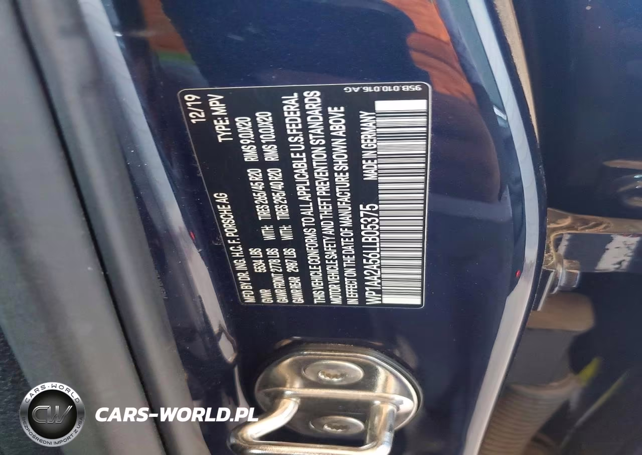 2020 Porsche Macan VIN:WP1AA2A56LLB05375 - 13