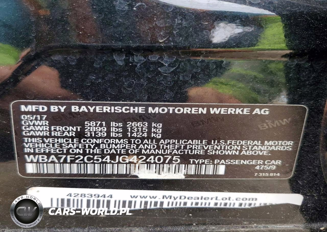 2018 BMW 750 Xi VIN:WBA7F2C54JG424075 - 12