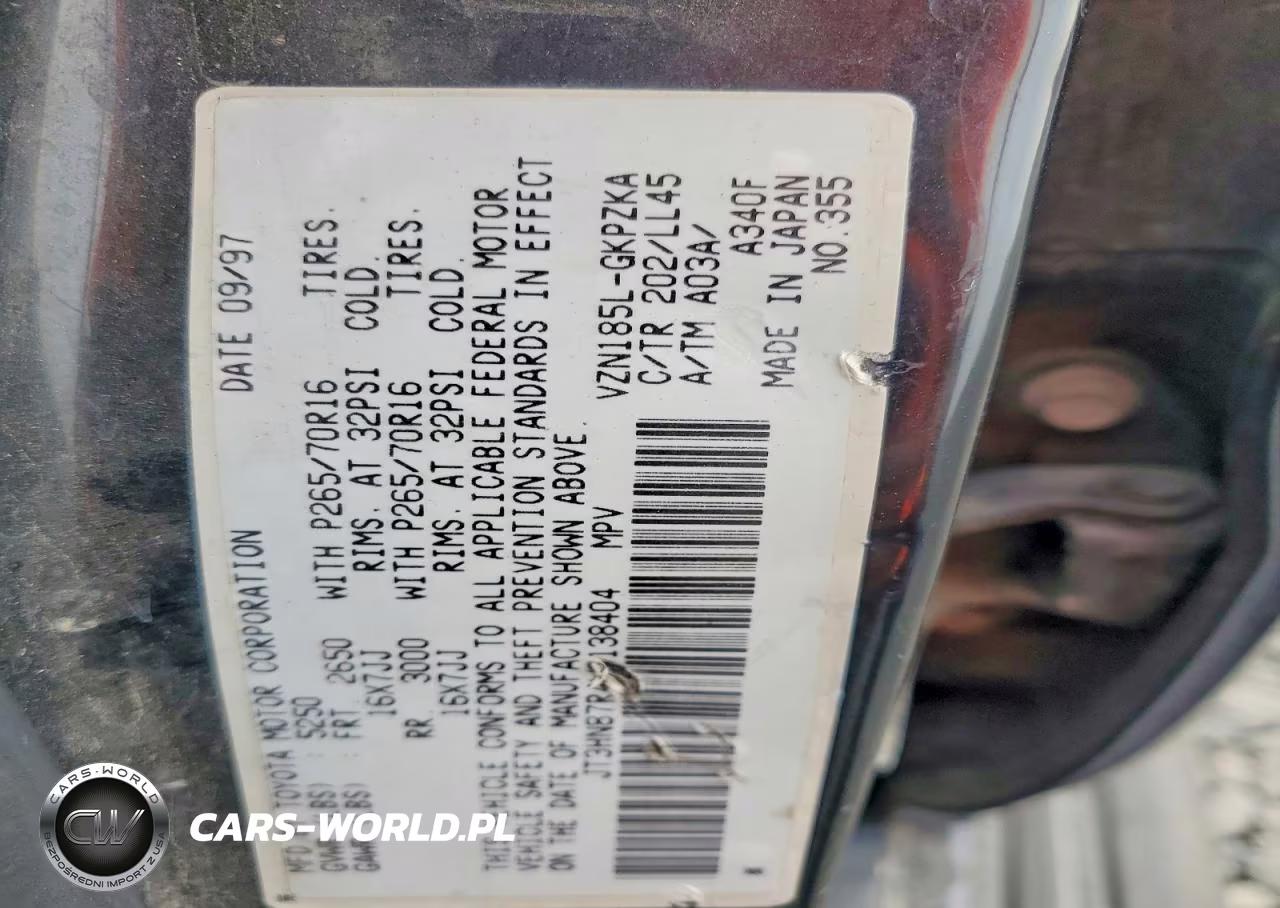 1998 Toyota 4Runner Limited VIN:JT3HN87R4W0138404 - 13