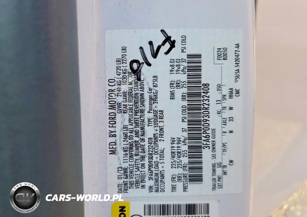 2013 Ford Fusion Titanium VIN:3FA6P0D93DR232408 - 12
