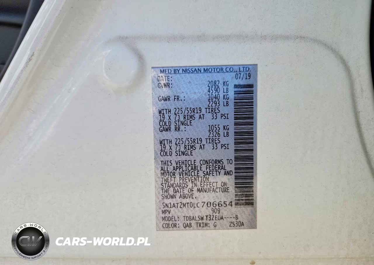 2020 Nissan Rogue Sl VIN:5N1AT2MT0LC706654 - 14