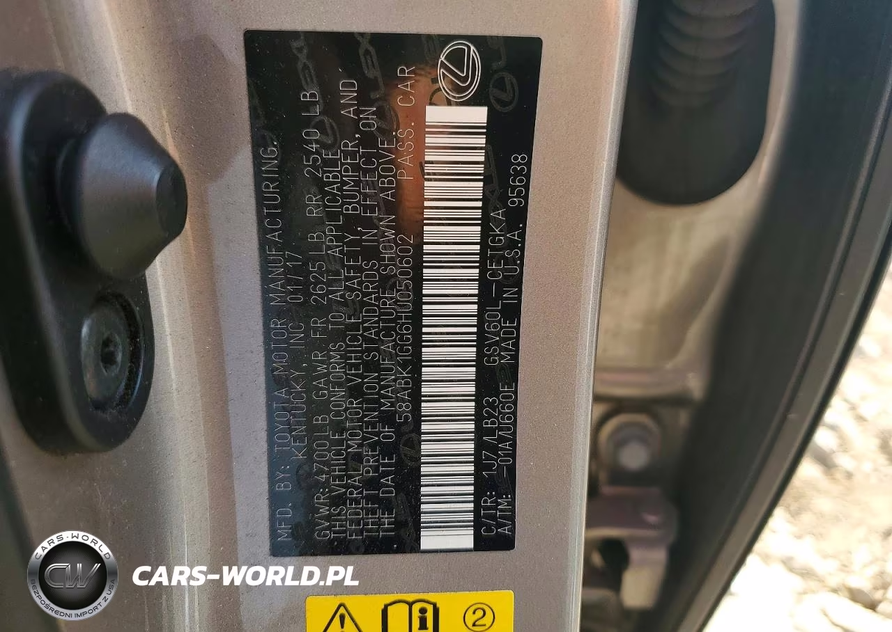 2017 Lexus Es 350 VIN:58ABK1GG6HU050602 - 13