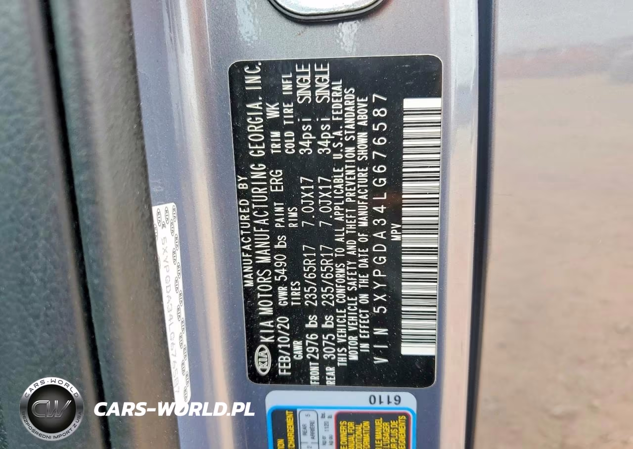 2020 Kia Sorento Lx VIN:5XYPGDA34LG676587 - 13
