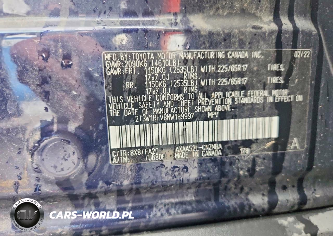 2022 Toyota Rav4 Xle VIN:2T3W1RFV8NW189997 - 14