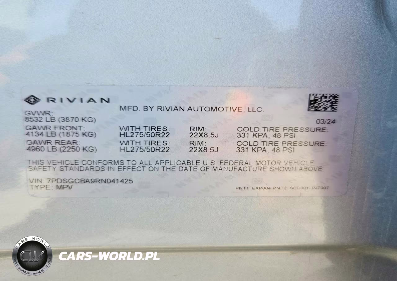 2024 Rivian R1S Adventure VIN:7PDSGCBA9RN041425 - 14