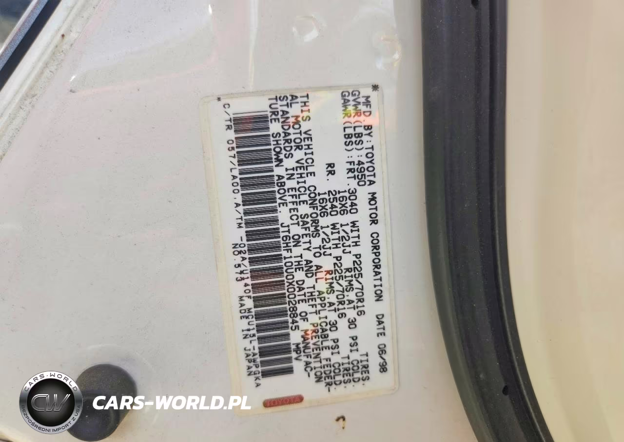 1999 Lexus Rx 300 VIN:JT6HF10U0X0028845 - 13
