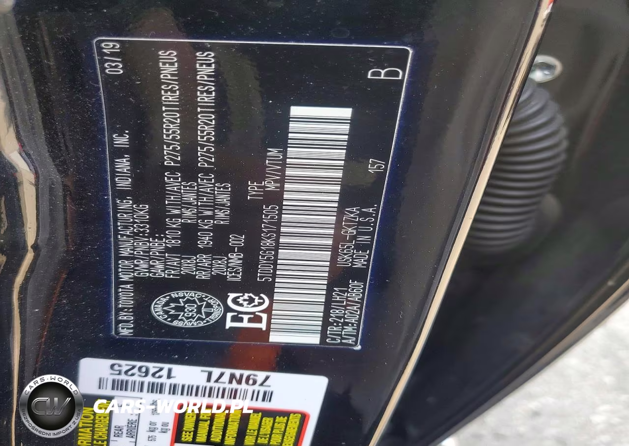 2019 Toyota Sequoia Platinum VIN:5TDDY5G18KS171505 - 13