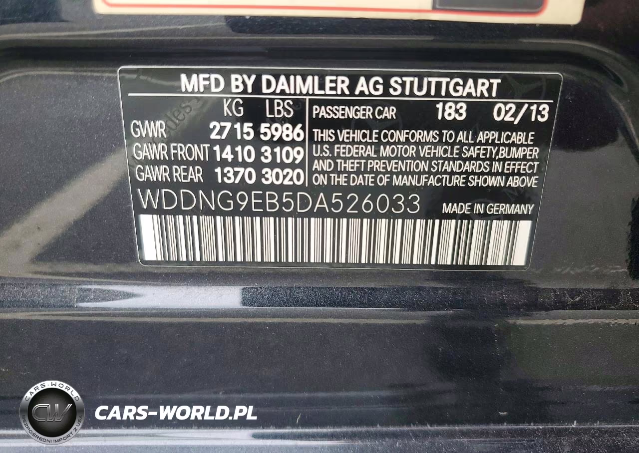 2013 Mercedes-Benz S 550 4Matic VIN:WDDNG9EB5DA526033 - 13