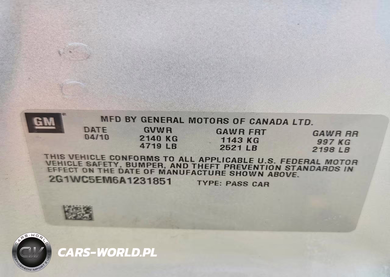 2010 Chevrolet Impala Ltz VIN:2G1WC5EM6A1231851 - 12
