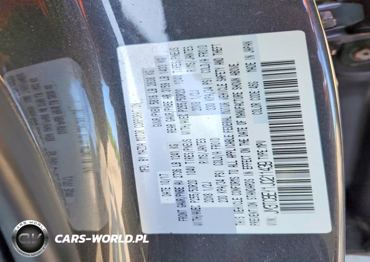 2018 Mazda Cx-9 Signature VIN:JM3TCBEY1J0211439 - 13