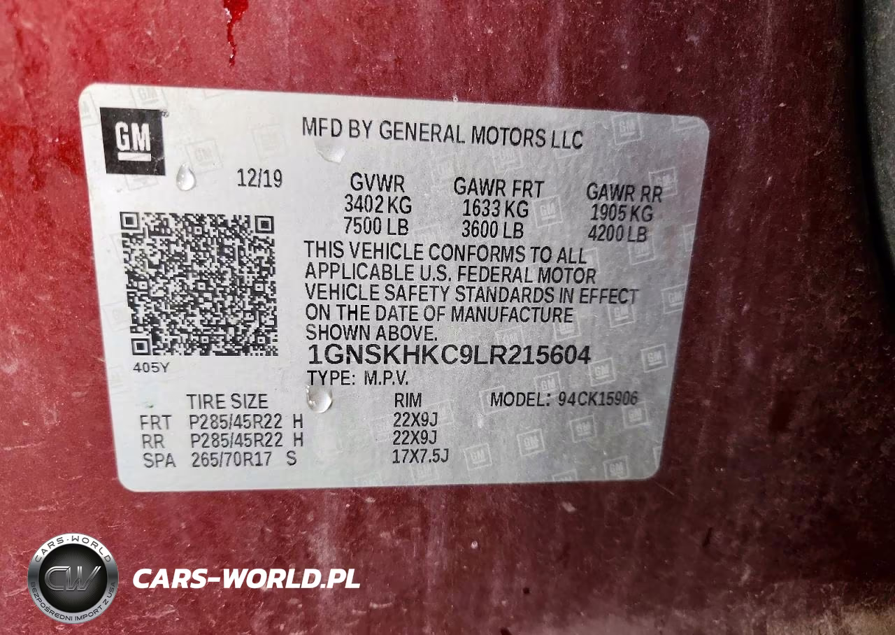2020 Chevrolet Suburban K1500 Lt VIN:1GNSKHKC9LR215604 - 14