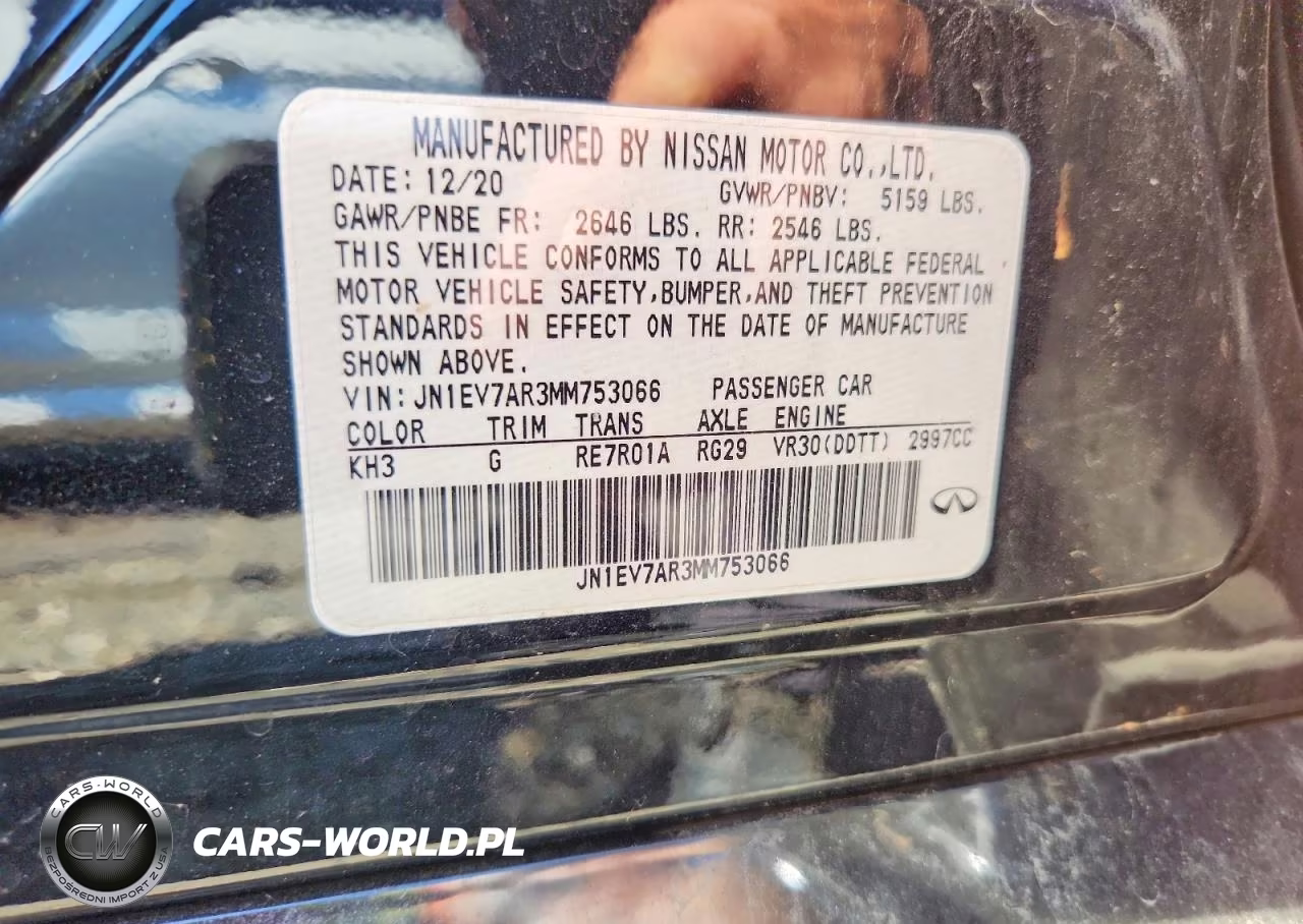 2021 Infiniti Q50 Pure VIN:JN1EV7AR3MM753066 - 12