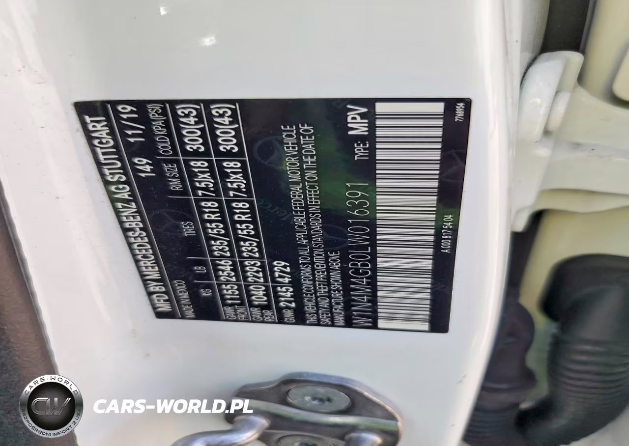 2020 Mercedes-Benz Glb 250 VIN:W1N4M4GB0LW016391 - 13