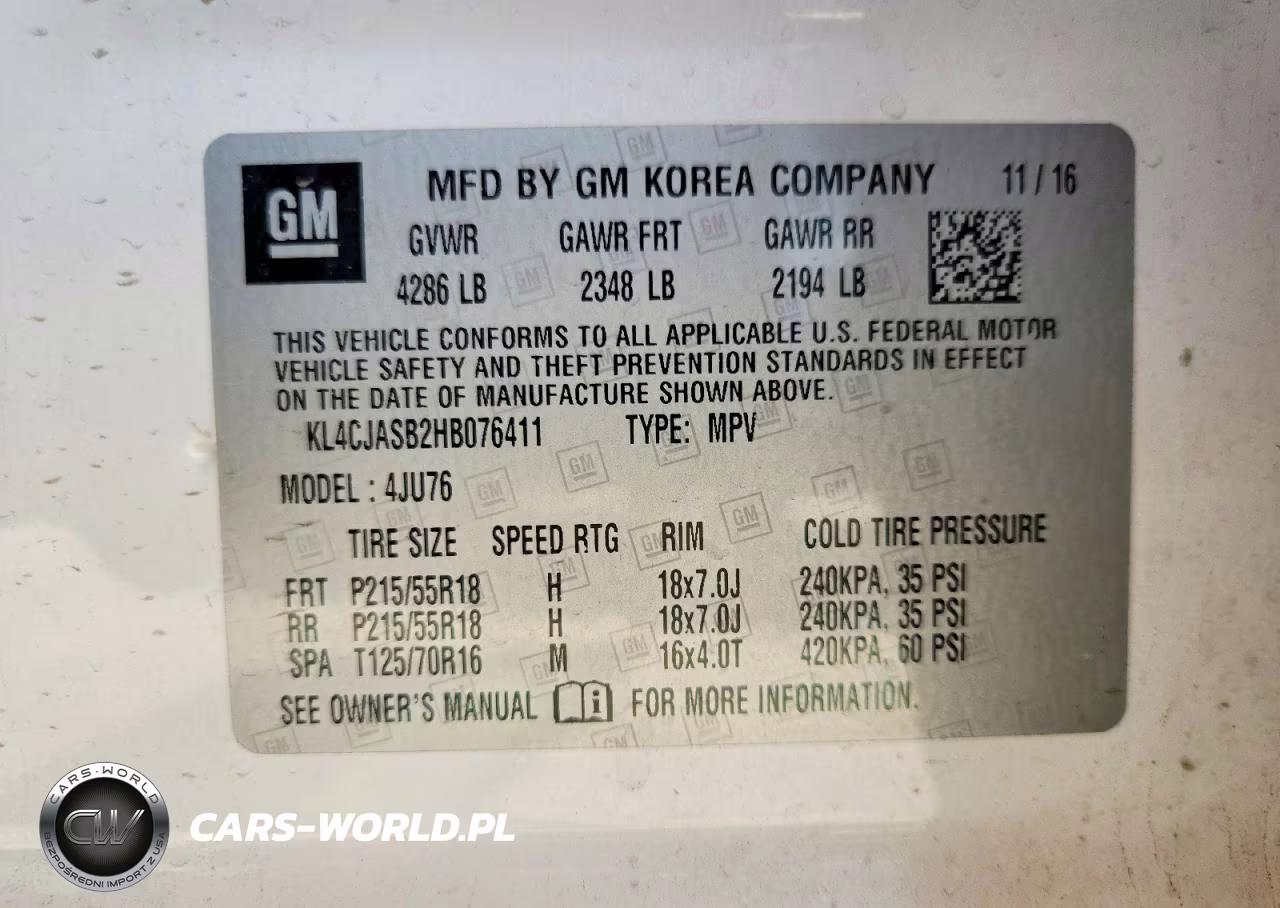 2017 Buick Encore Preferred VIN:KL4CJASB2HB076411 - 13