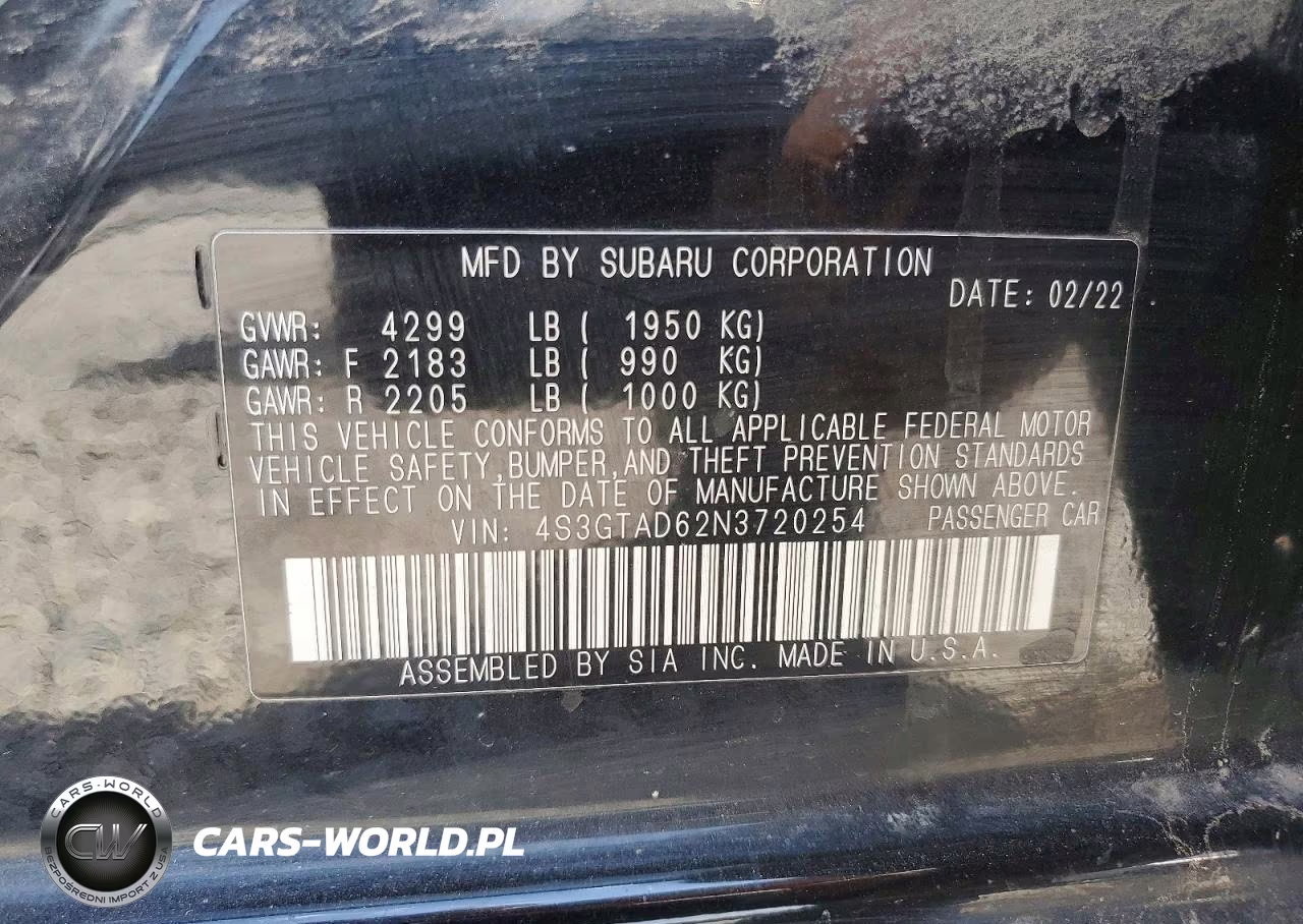 2022 Subaru Impreza Premium VIN:4S3GTAD62N3720254 - 13