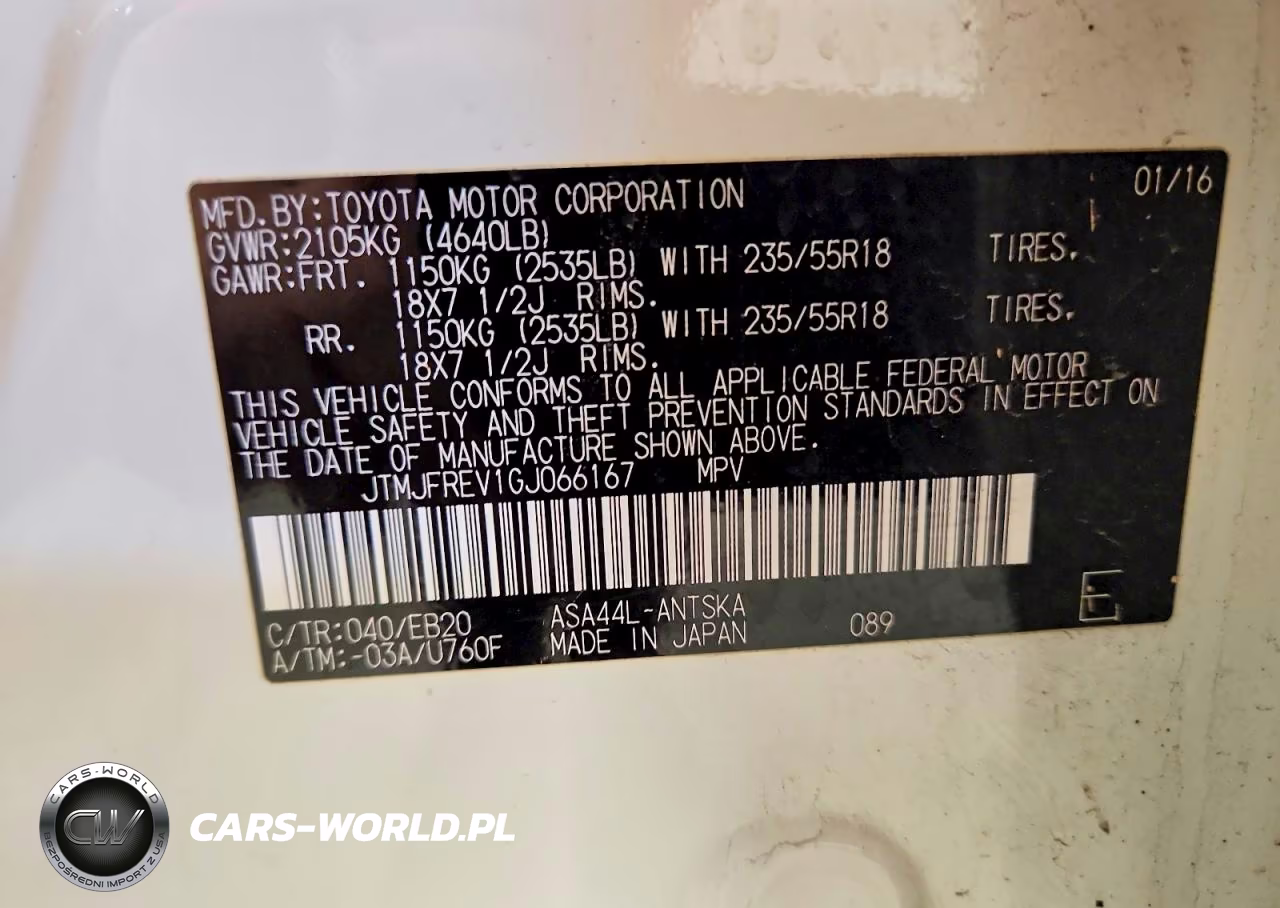 2016 Toyota Rav4 Se VIN:JTMJFREV1GJ066167 - 12