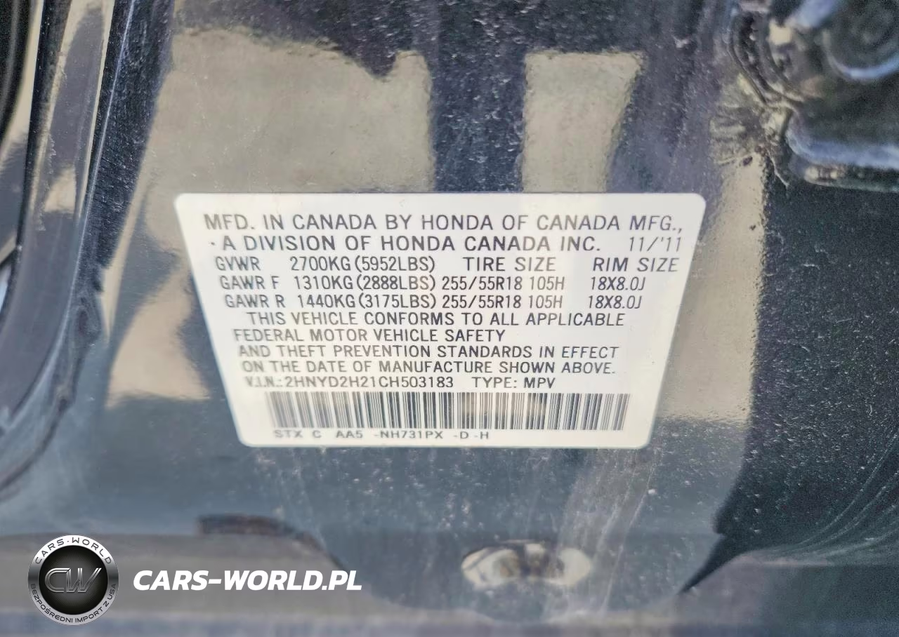 2012 Acura Mdx VIN:2HNYD2H21CH503183 - 14