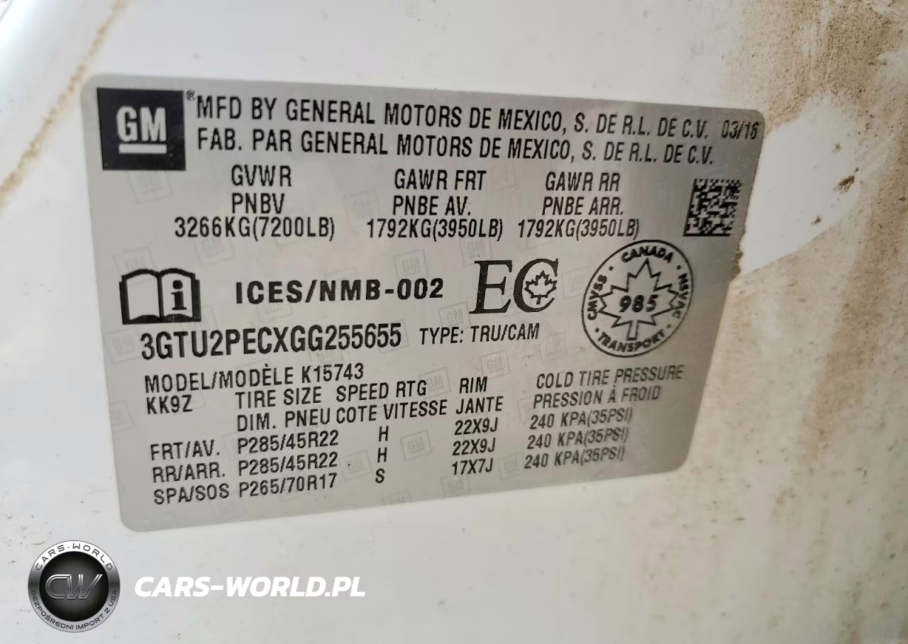 2016 GMC Sierra K1500 Denali VIN:3GTU2PECXGG255655 - 12