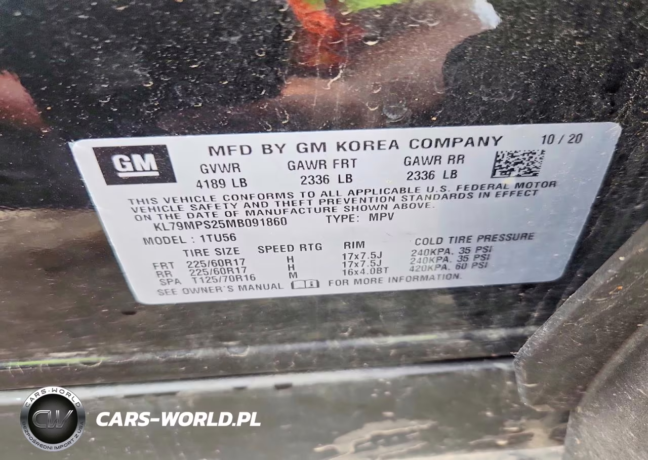 2021 Chevrolet Trailblazer Lt VIN:KL79MPS25MB091860 - 13