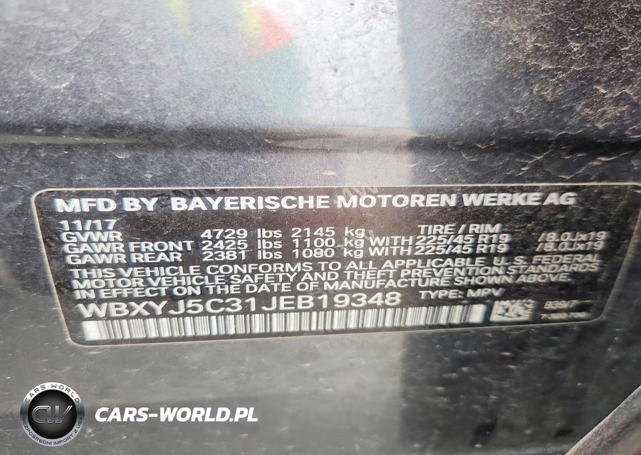 2018 BMW X2 xDrive28I VIN:WBXYJ5C31JEB19348 - 13