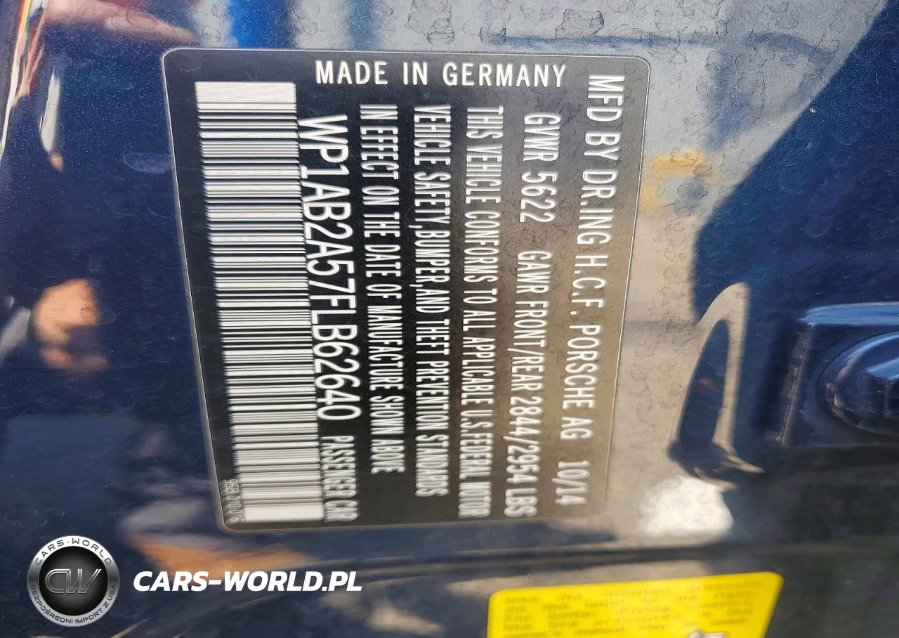 2015 Porsche Macan S VIN:WP1AB2A57FLB62640 - 13